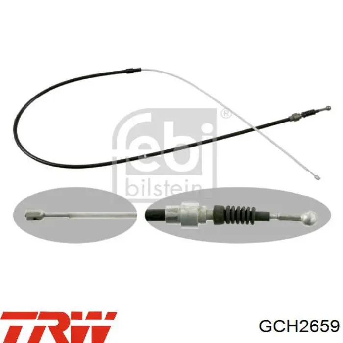 Comprar GCH2659 TRW Cable de freno de mano trasero derecho/izquierdo