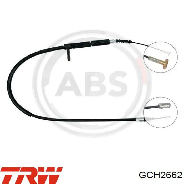 GCH2662 TRW cable de freno de mano trasero derecho