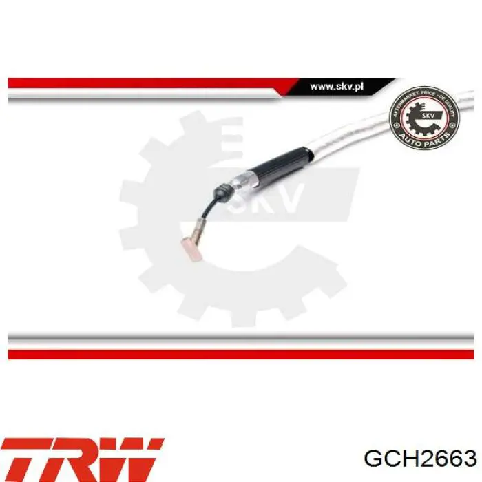 Cable de freno de mano trasero izquierdo 1103003 Beca Cables