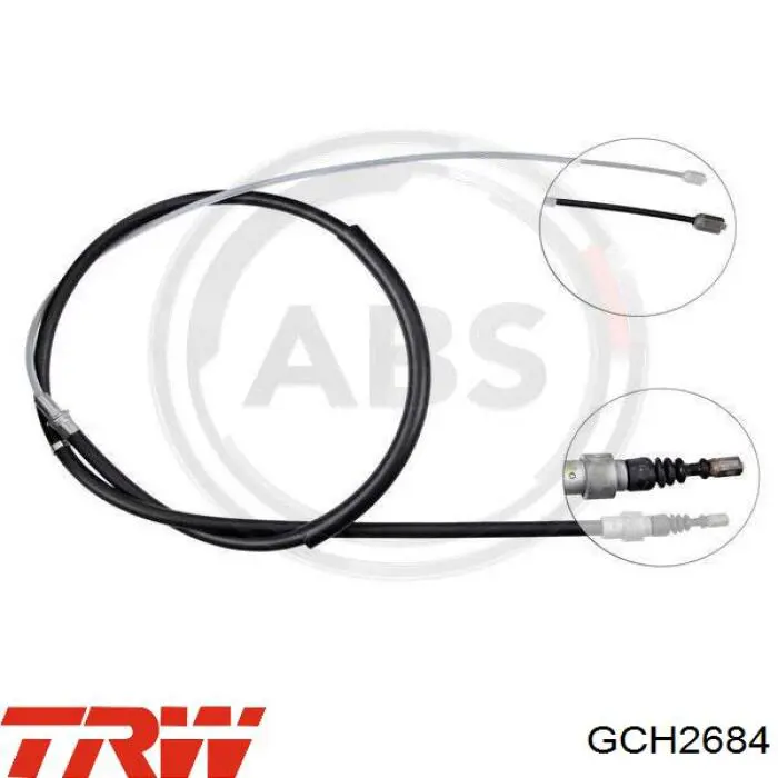 GCH2684 TRW cable de freno de mano trasero derecho/izquierdo