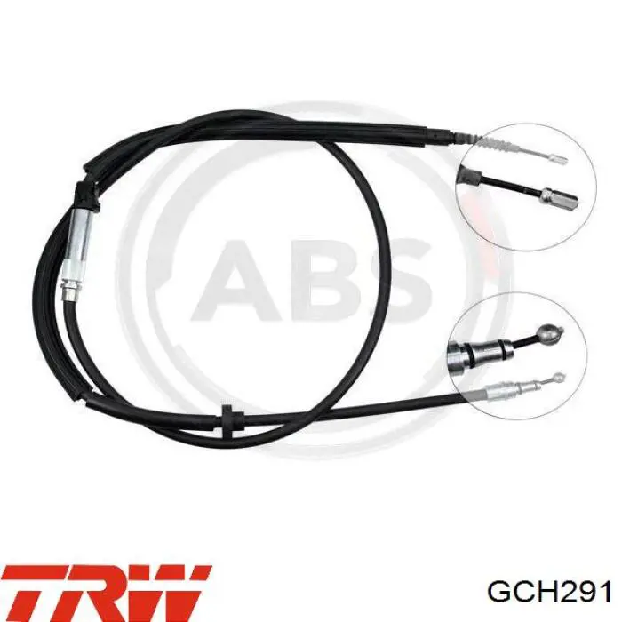 GCH291 TRW cable de freno de mano trasero derecho/izquierdo