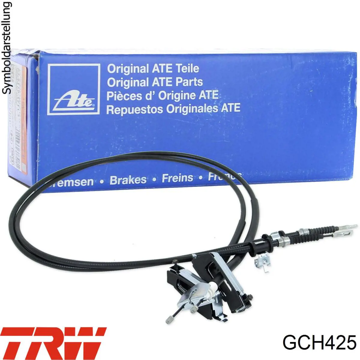 7700748744 Renault (RVI) cable de freno de mano trasero izquierdo