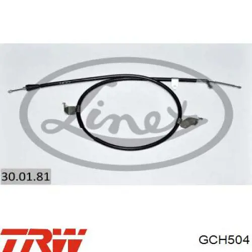 Cable de freno de mano trasero izquierdo TRW GCH504 precio, desde 50,67 EUR