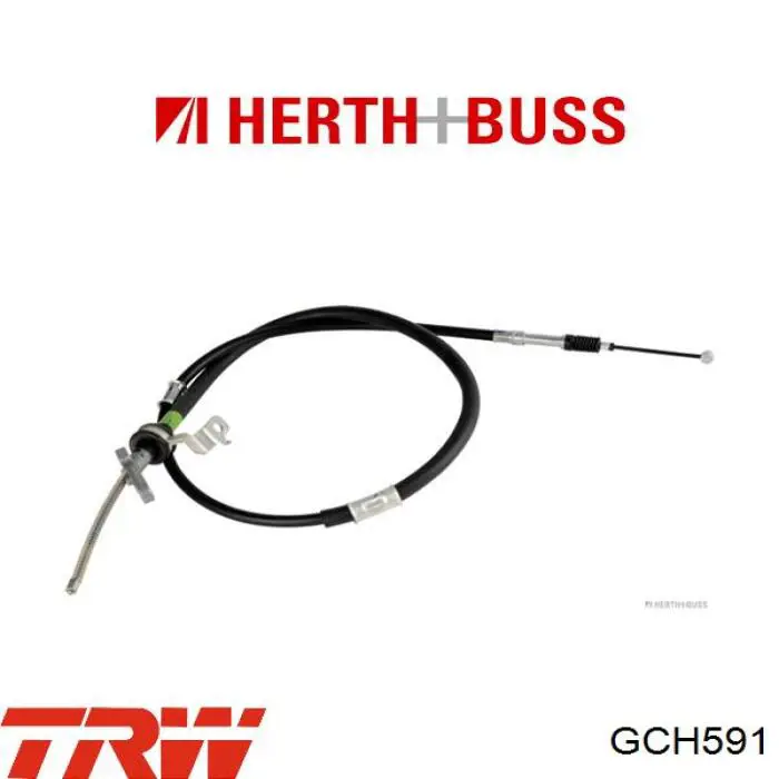 GCH591 TRW cable de freno de mano trasero izquierdo