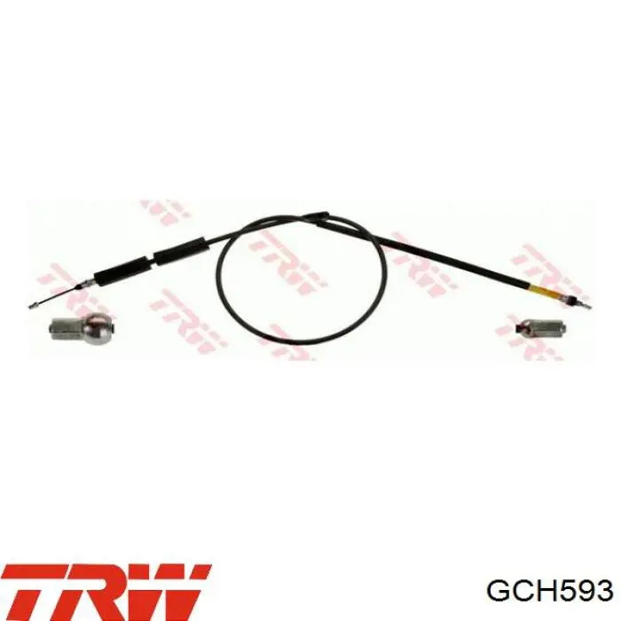 GCH593 TRW cable de freno de mano trasero derecho