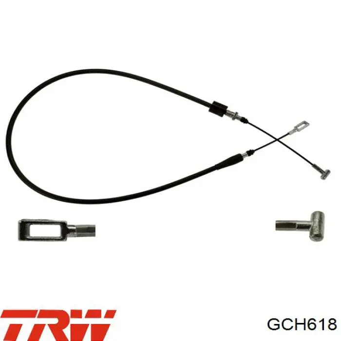 GCH618 TRW cable de freno de mano trasero derecho/izquierdo