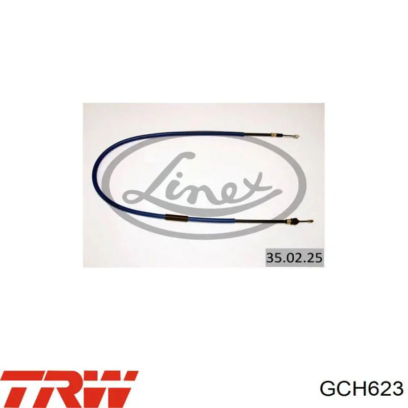 GCH623 TRW cable de freno de mano trasero derecho