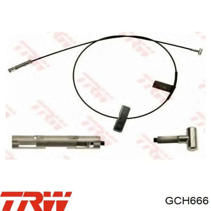 GCH666 TRW cable de freno de mano trasero derecho/izquierdo