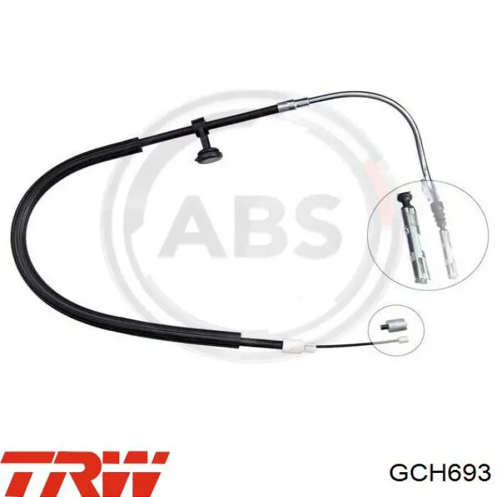 Cable de freno de mano intermedio para Mercedes GLK (X204)