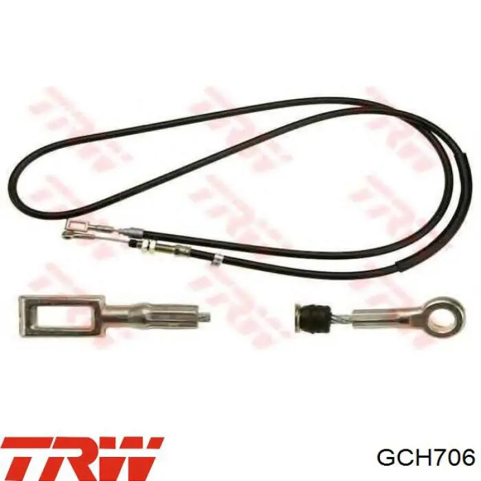 GCH706 TRW cable de freno de mano delantero