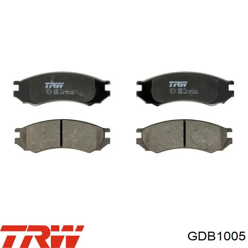 Comprar GDB1005 TRW Pastillas delanteras de freno