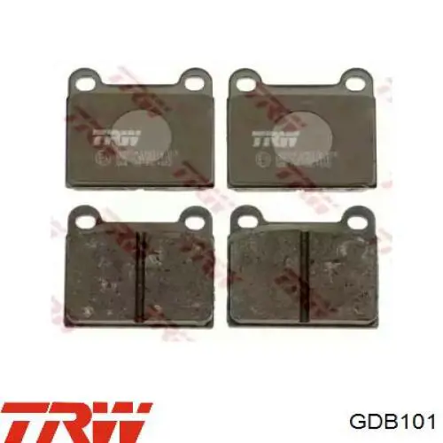 Comprar GDB101 TRW Pastillas de freno traseras