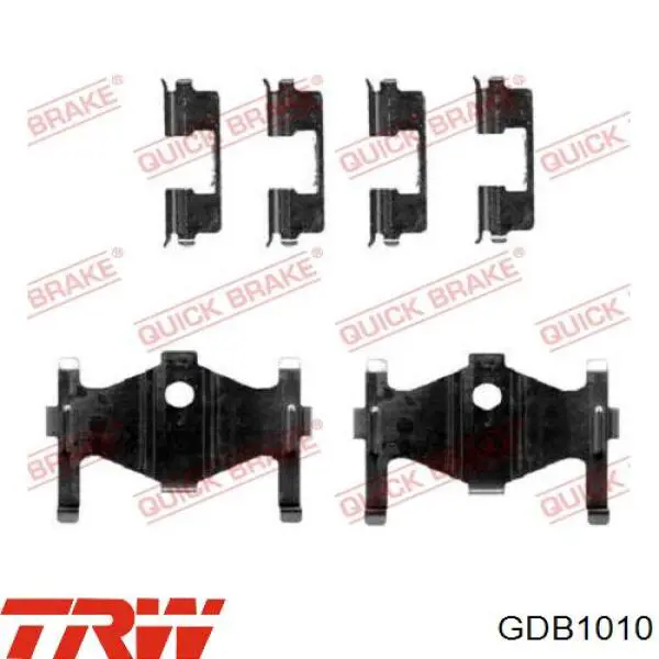 GDB1010 TRW Pastillas freno traseras