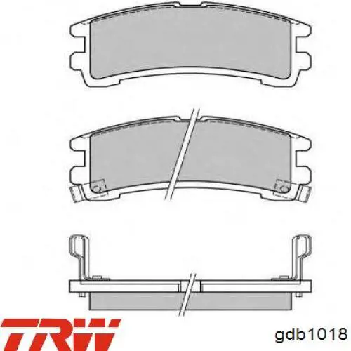 Pastillas de freno traseras Nissan Terrano 1 WD21