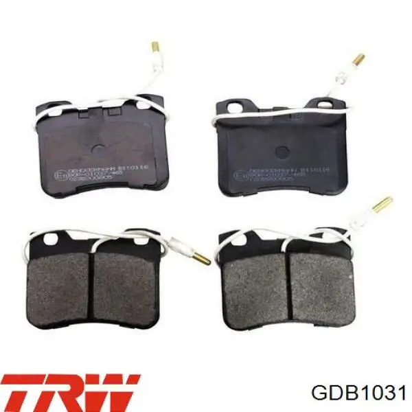 Comprar GDB1031 TRW Pastillas delanteras de freno