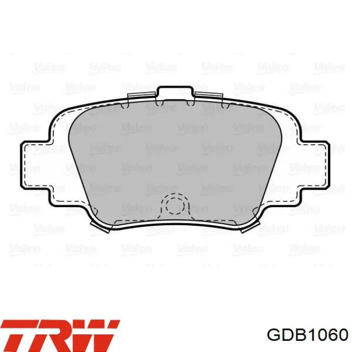 Comprar GDB1060 TRW Pastillas de freno traseras