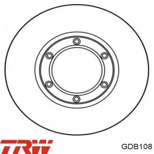 GDB108 TRW Pastillas delanteras