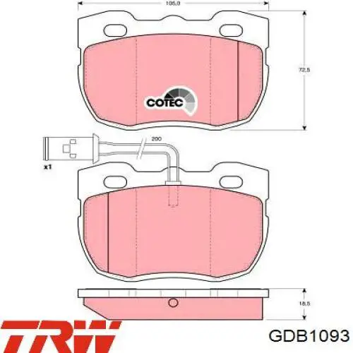 STC8572 Land Rover pastillas de freno delanteras