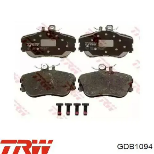 GDB1094 TRW Pastillas delanteras