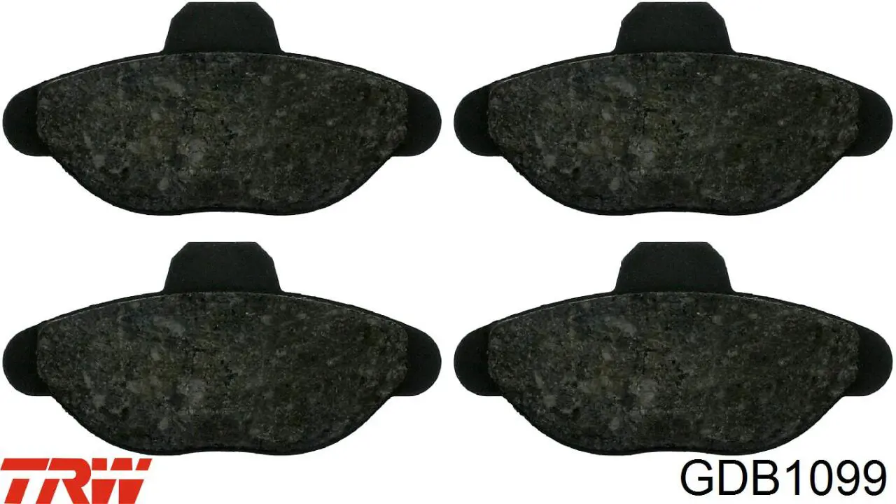 Comprar GDB1099 TRW Pastillas delanteras de freno
