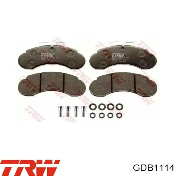 Comprar GDB1114 TRW Pastillas delanteras de freno