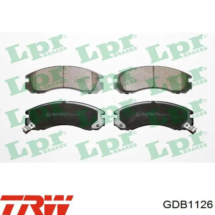 Pastillas de freno delanteras GDB1126 TRW