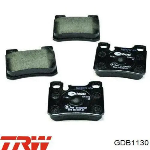 Pastillas de freno traseras GDB1130 TRW