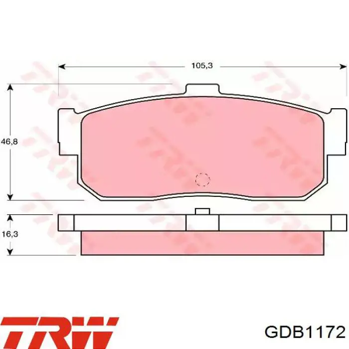Pastillas traseras de freno TRW GDB1172 precio, desde 20,68 EUR