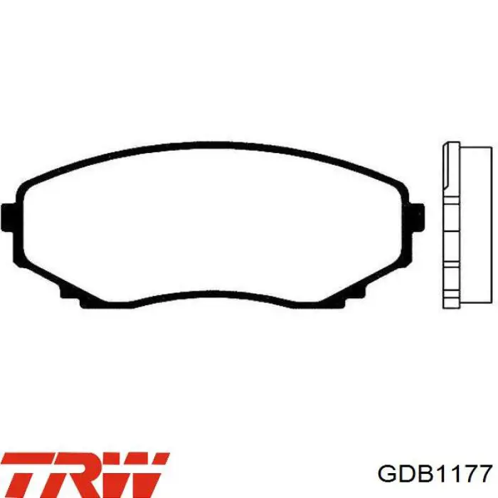 GDB1177 TRW Pastillas delanteras