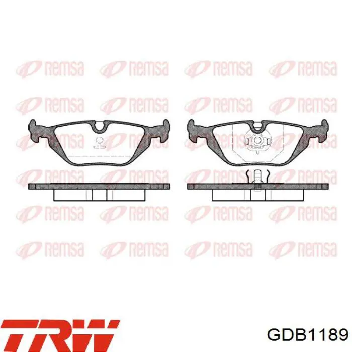 Pastillas traseras de freno TRW GDB1189 precio, desde 19,11 EUR