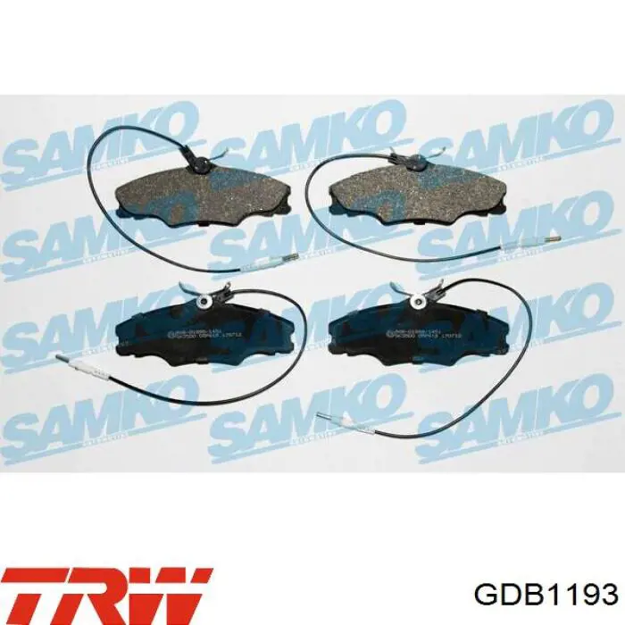 Comprar GDB1193 TRW Pastillas delanteras de freno