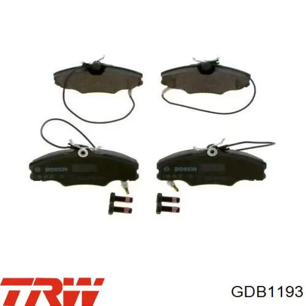 Pastillas de freno GDB1193 TRW