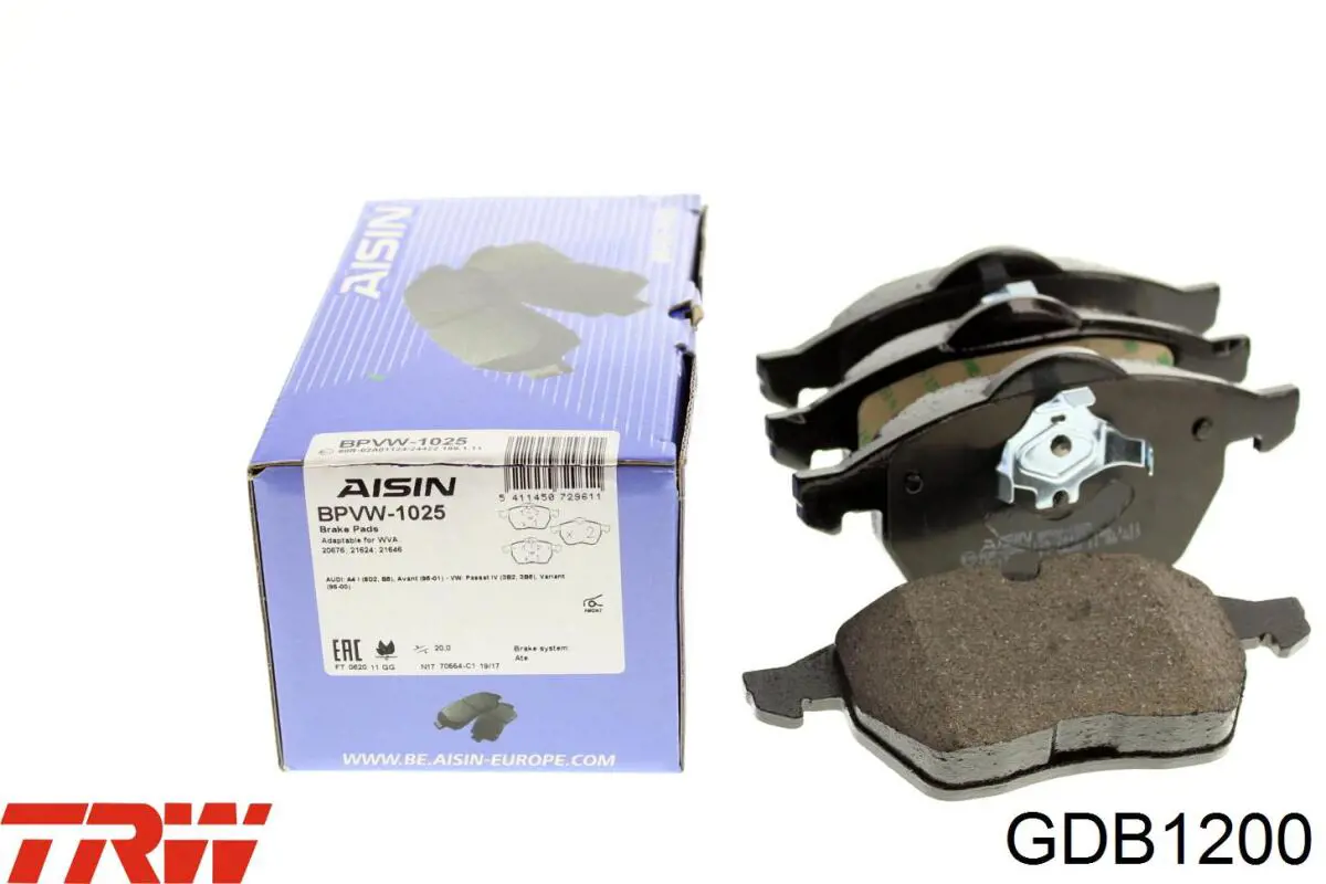 Pastillas de freno GDB1200 TRW
