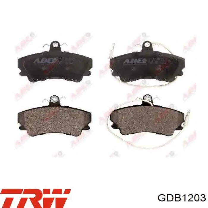Comprar GDB1203 TRW Pastillas delanteras de freno