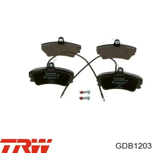 Pastillas de freno GDB1203 TRW