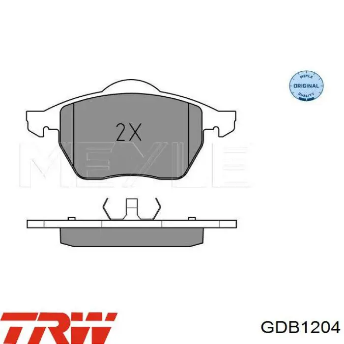 Pastillas de freno GDB1204 TRW