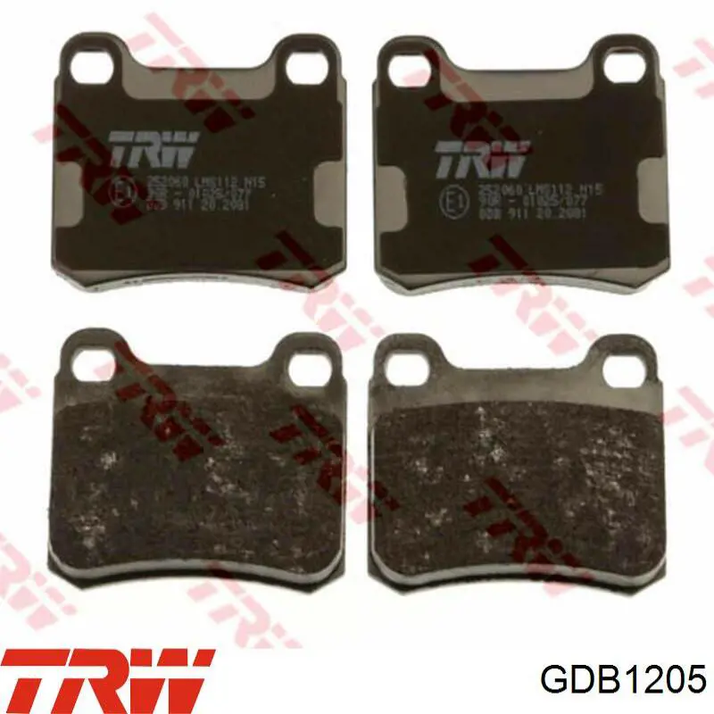 Comprar GDB1205 TRW Pastillas delanteras de freno