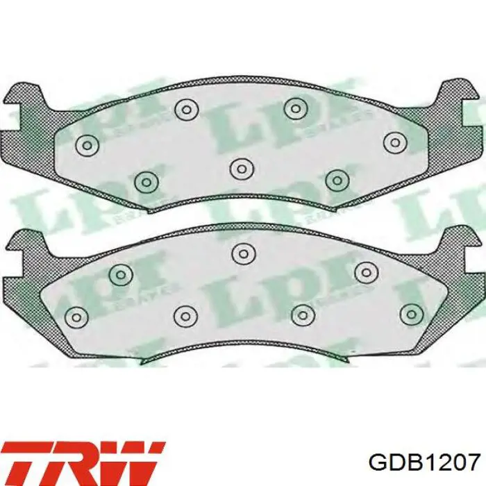 GDB1207 TRW Pastillas delanteras