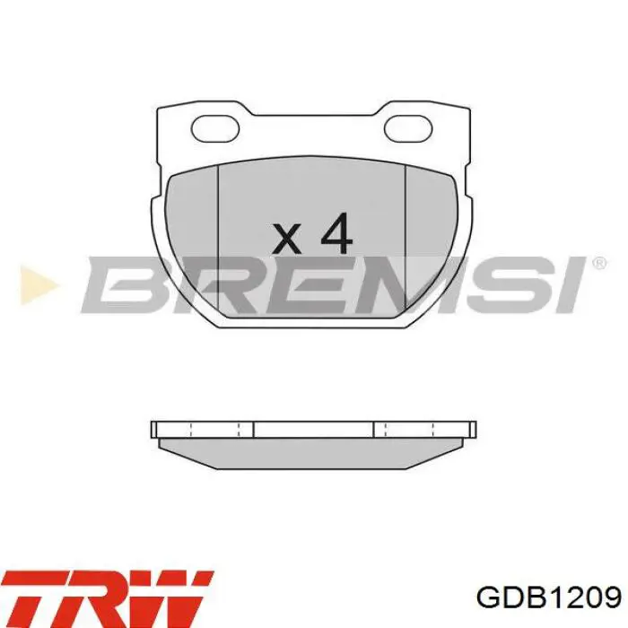 Pastillas traseras de freno TRW GDB1209 precio, desde 23,09 EUR
