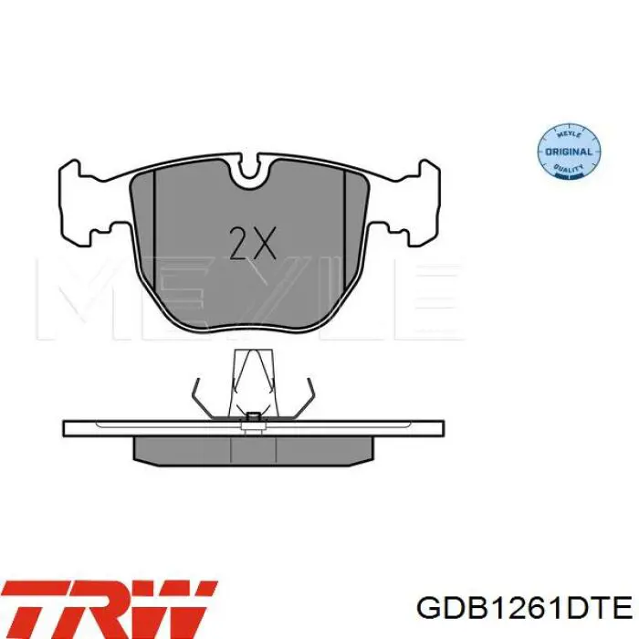 Comprar GDB1261DTE TRW Pastillas delanteras de freno