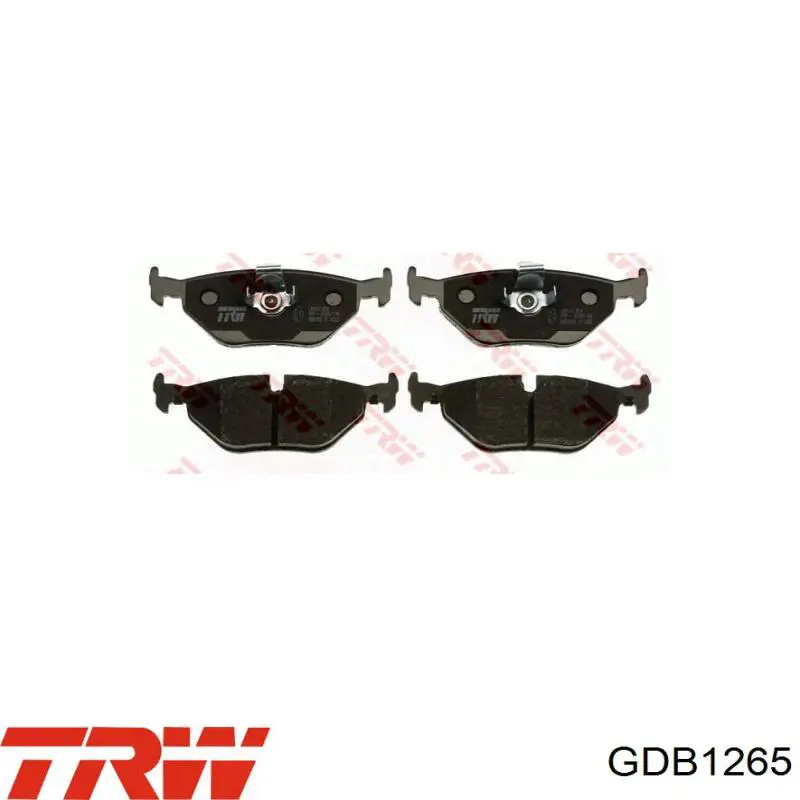 Comprar GDB1265 TRW Pastillas de freno traseras