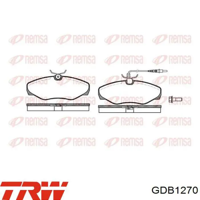 Pastillas de freno GDB1270 TRW