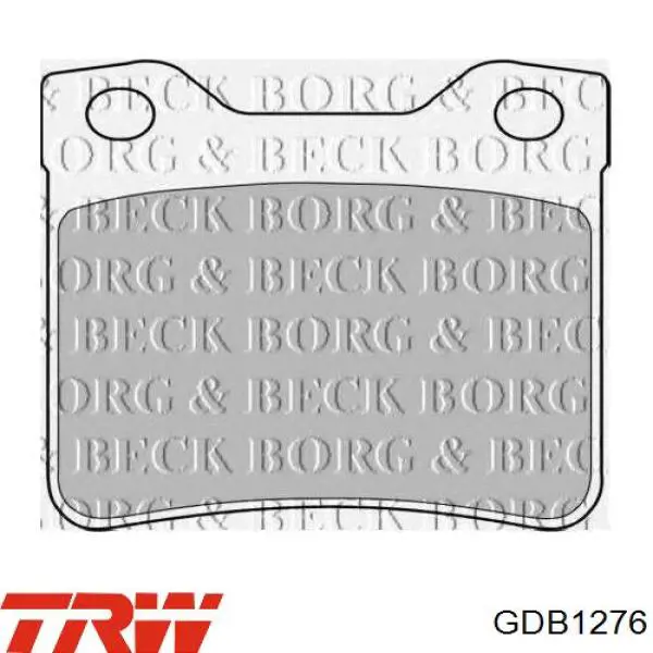 Pastillas de freno traseras GDB1276 TRW