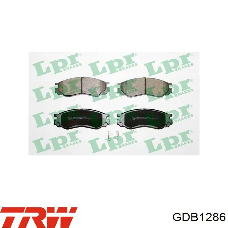 Pastillas de freno delanteras TRW GDB1286