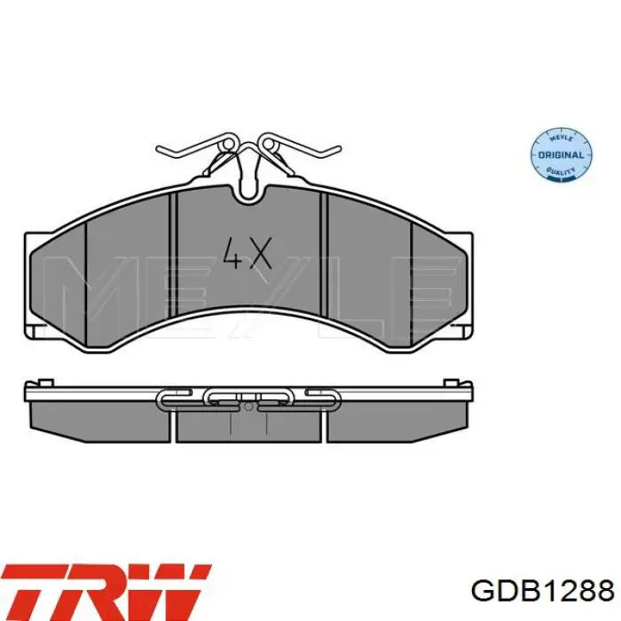 Pastillas de freno GDB1288 TRW