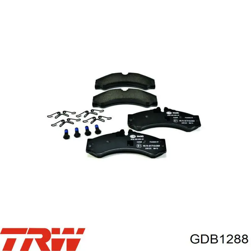 Pastillas de freno delanteras TRW GDB1288