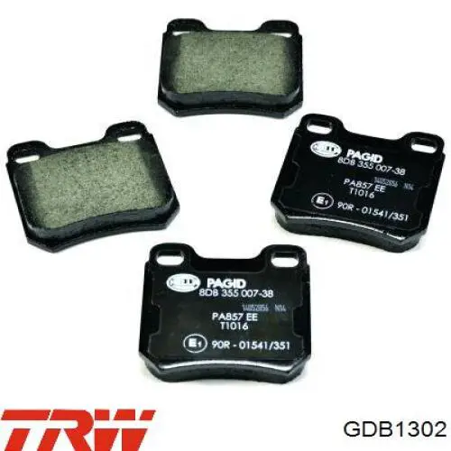 Pastillas de freno traseras 16133 Febi