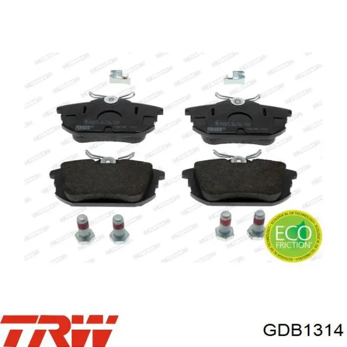 Comprar GDB1314 TRW Pastillas de freno traseras