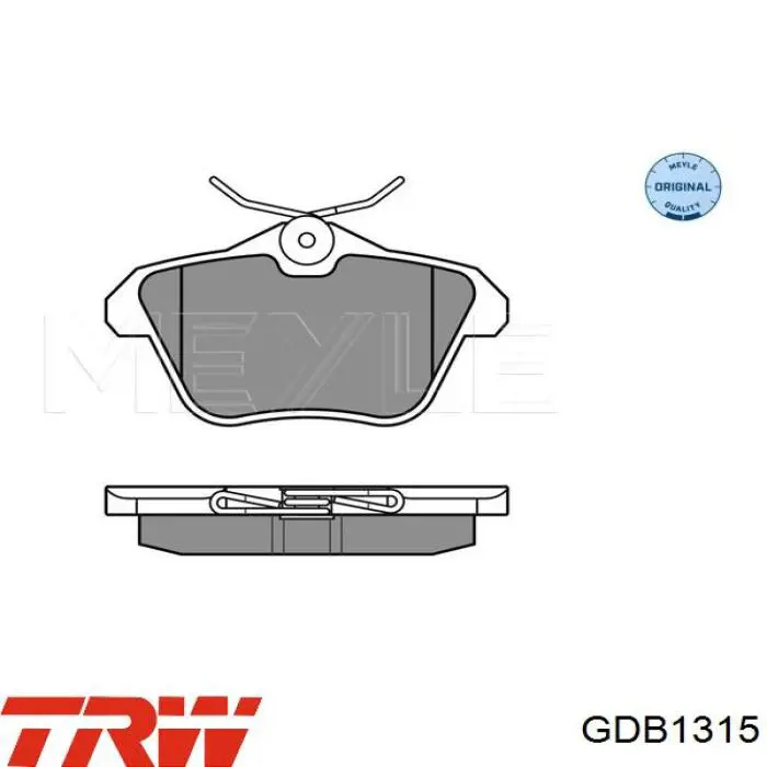 Pastillas traseras de freno TRW GDB1315 precio, desde 22,29 EUR