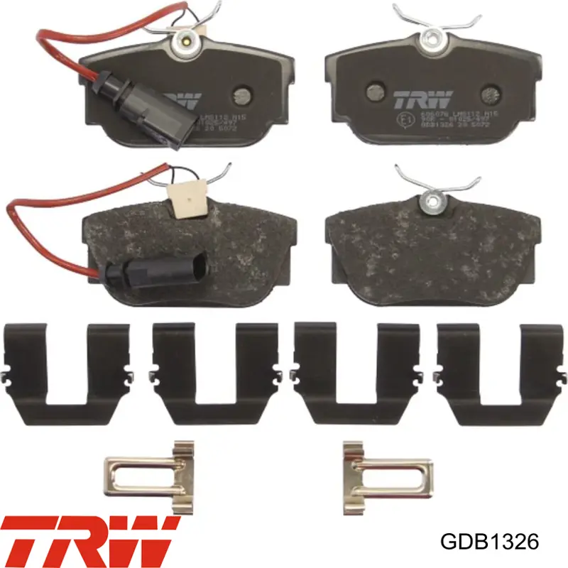 Pastillas de freno traseras GDB1326 TRW